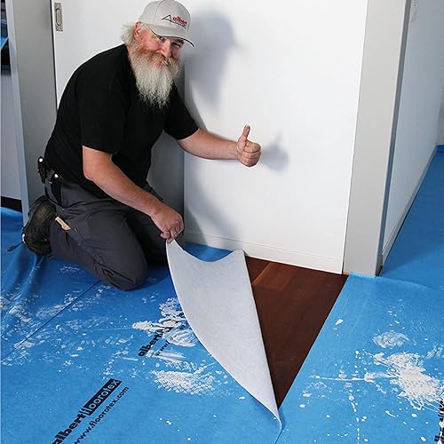 Miniatura 2 de Protección temporal de suelo para proyectos de construcción protege madera dura, azulejos, alfombras, encimeras, bañeras y más (40 x 84 pies)