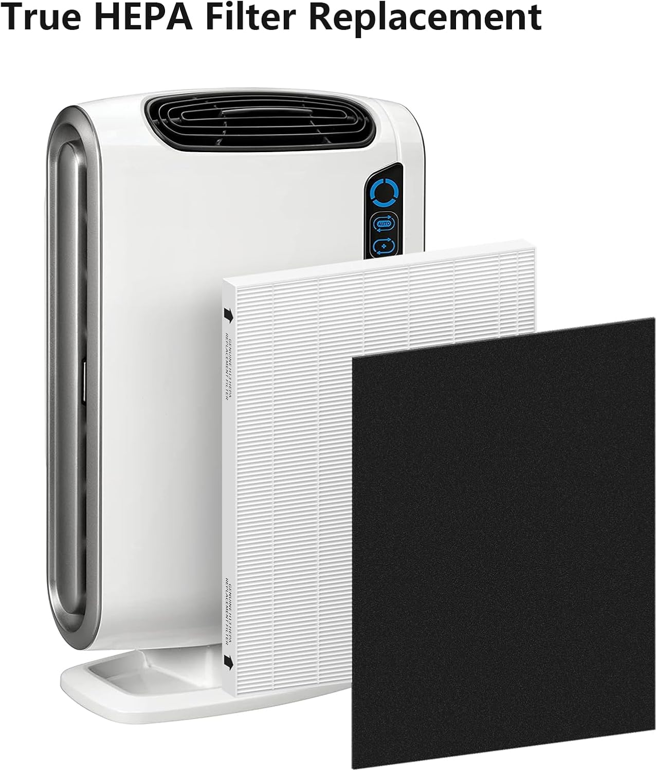 2 Pack Replacement Filter for Fellowes AeraMax 190/200/DB55/DX55 Purifier, Fits Part# 9287101 & 9324101, 2 Filter and 6 Carbon Filter - Image 4