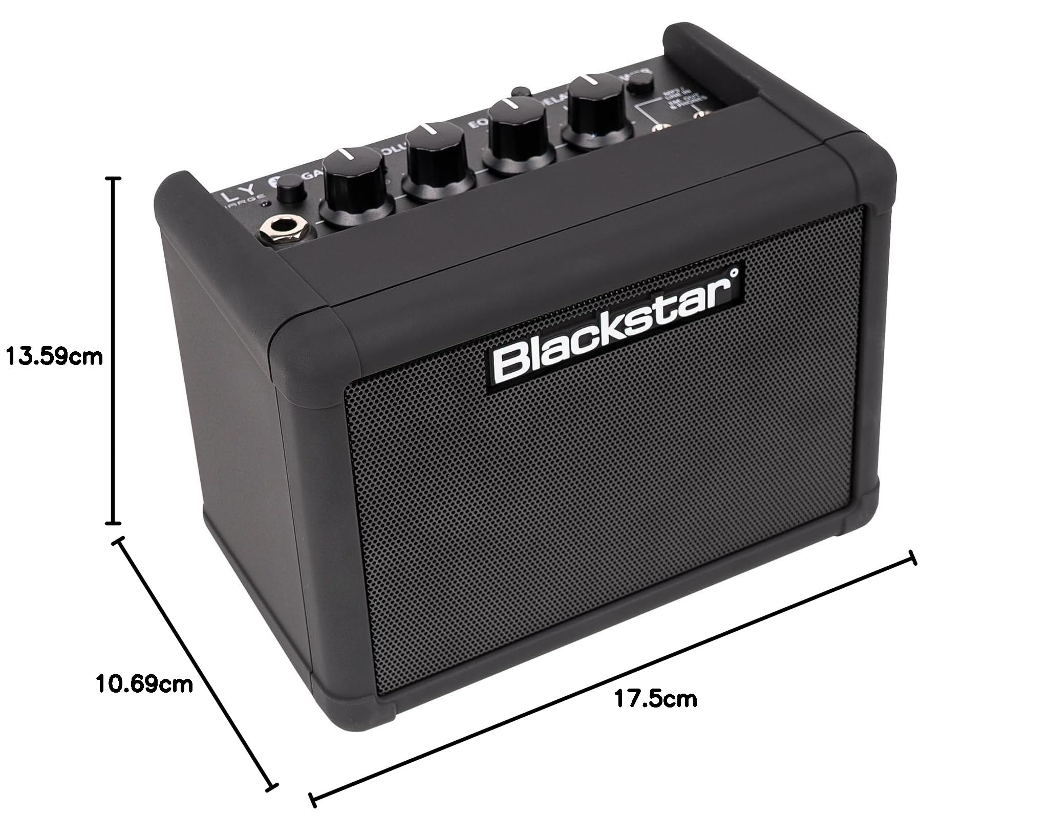 Blackstar Fly 3 Charge wiederaufladbarer Mini-Gitarrenverstärker + keepdrum Netzteil