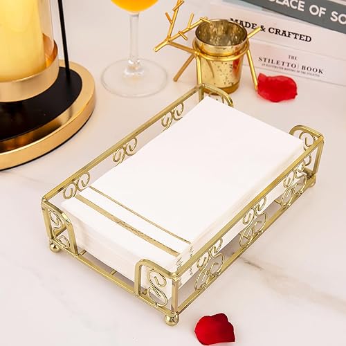 Miniatura 5 de SUT 2 servilleteros de 8.9 x 5.5 x 2.4 pulgadas, moderno servilletero, servilletero de baño, toallero de invitados, bandeja de servilletas de papel