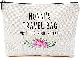 Nonni Travel Bag - Nonni Gift - Grandma Makeup Bag - Birthday Gift Nonni - Mother Day Gift - Travel Cosmetic Bag From Grandchildren
