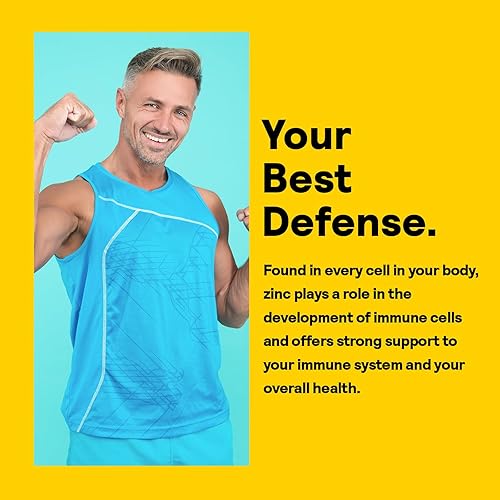 Miniatura 4 de NATURE'S LIFE Protección de zinc de 50 mg con 2.5 mg de cobre, suplemento de zinc quelado para apoyo inmunológico, salud ósea, función muscular y