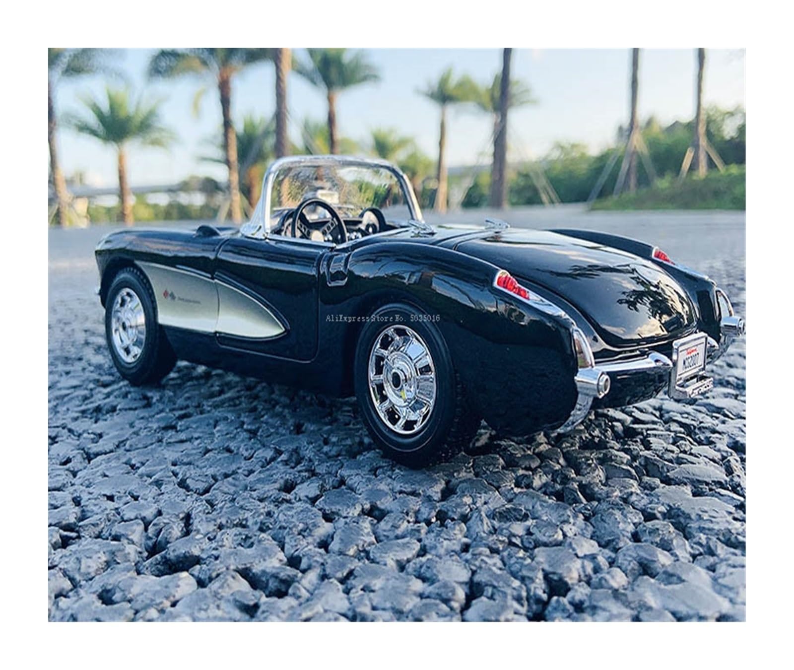 Amazon.co.jp: 対象: 1:18 1957 シボレー コルベット ダイ