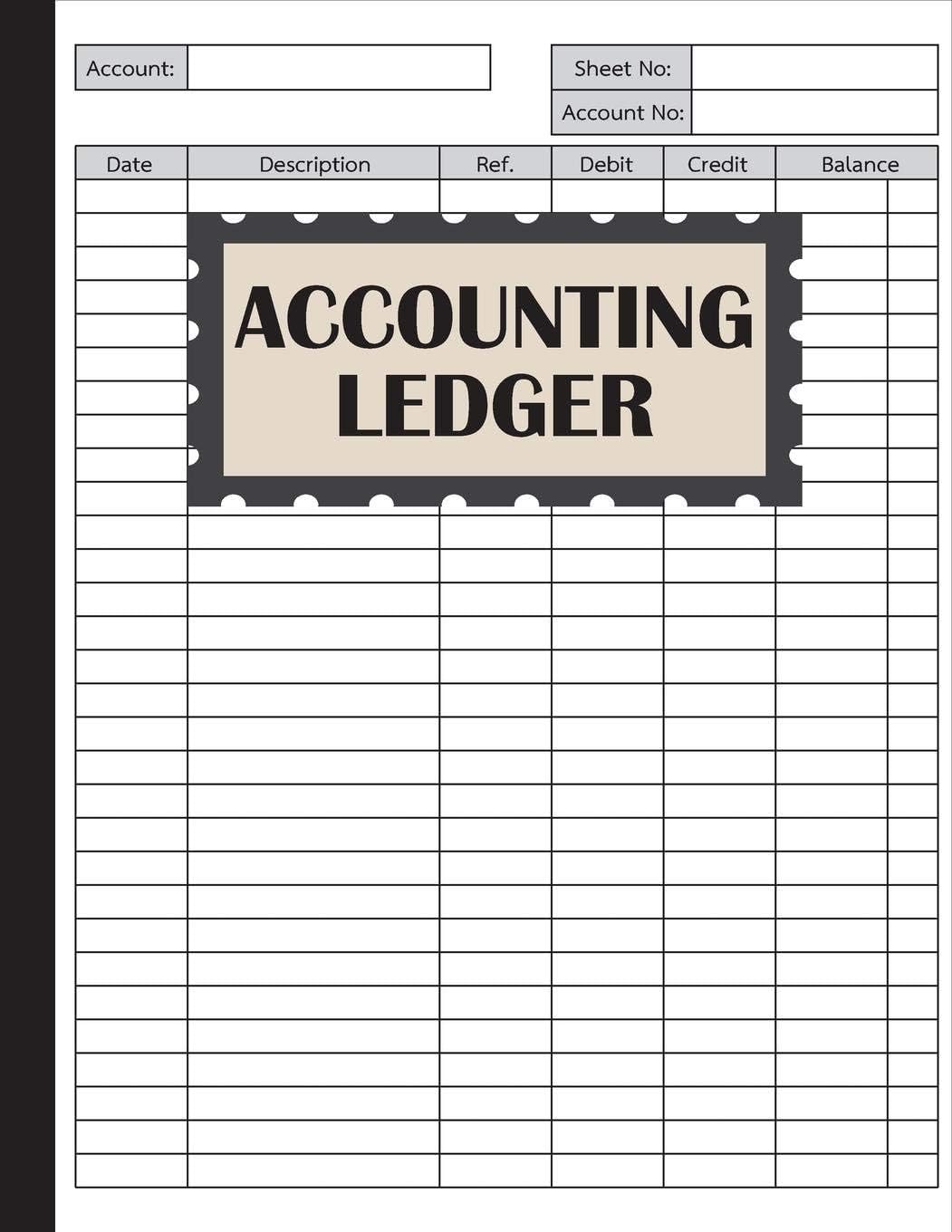Independently Published Accounting Ledger: An Accounting Notebook for Bookkeeping Record Book