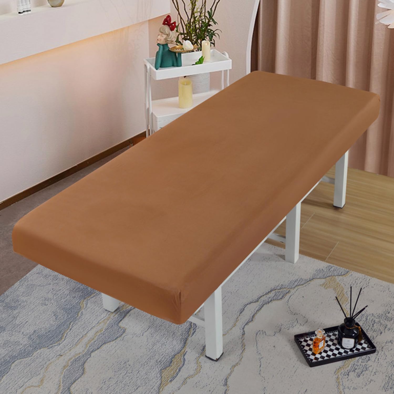 LDLCYCN Waterproof Spa Massage Bed Sheet With/Without Face Hole Massage Table Cover