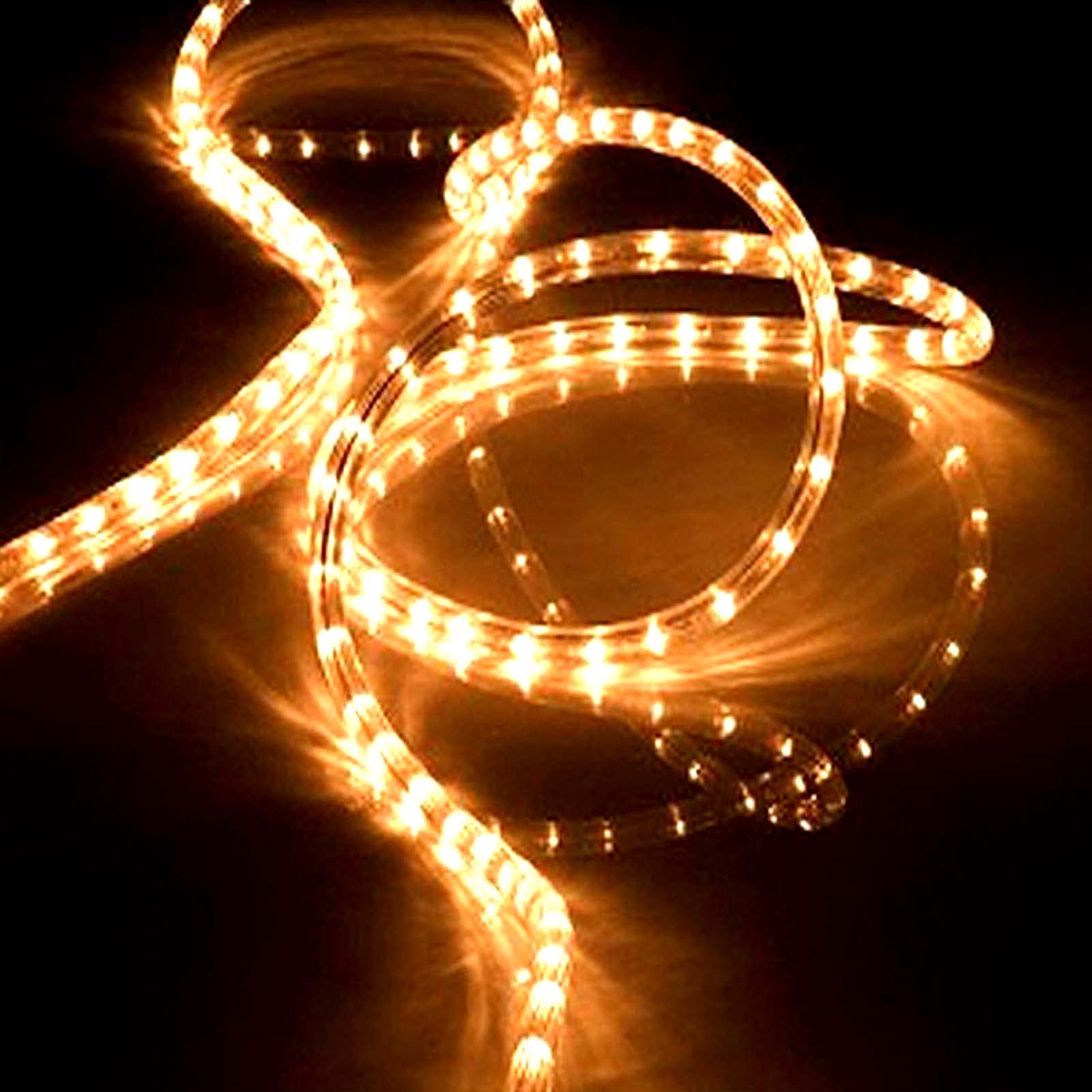 4er Set Lichterschlauch mit 160 LEDs Lichtschlauch Warmweiß 19m Lichterkette Für Innen Außen Beleuchtung Lichter Schlauch