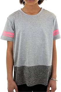 More Mile Marl Girls Short Sleeve Training Top