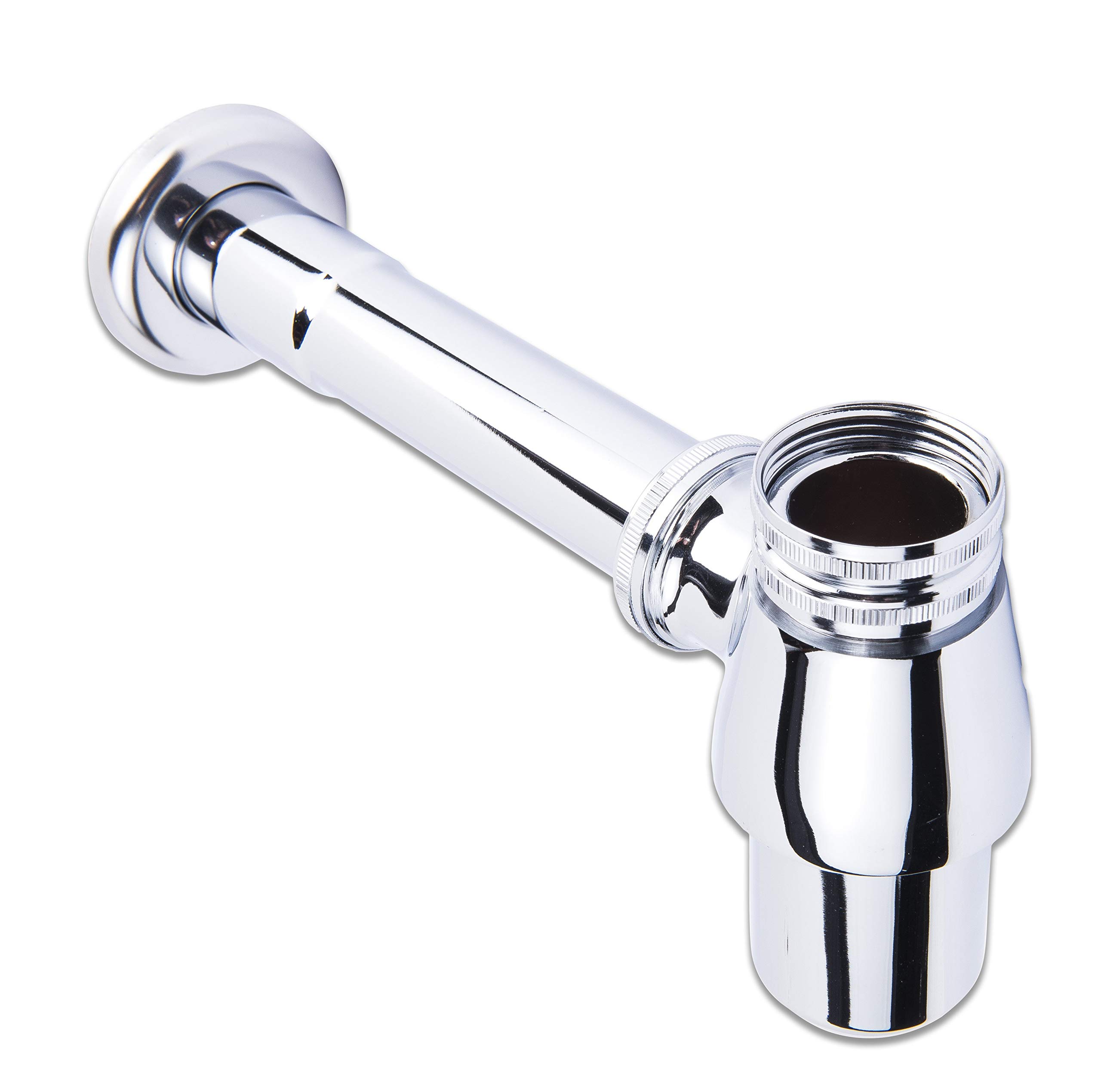 Aquariss Chrome Bottle Trap Basin Waste Bathroom Sink Pipe Adjustable Height & Outlet