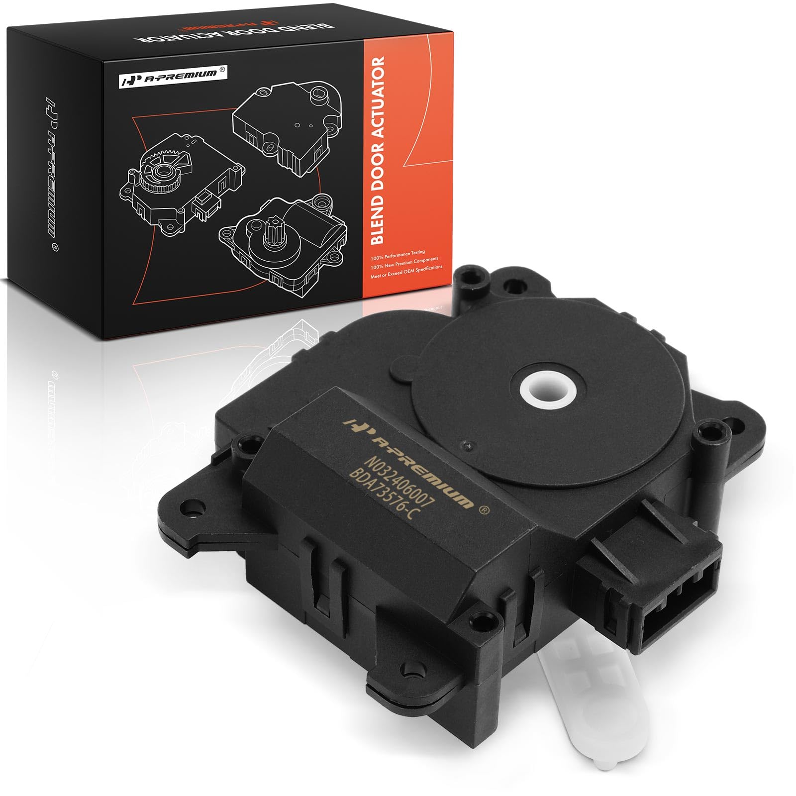 A-Premium HVAC Heater Blend Door Actuator Compatible with Honda Accord 2005-2007 & Acura TSX 2004-2008, Right, Blend