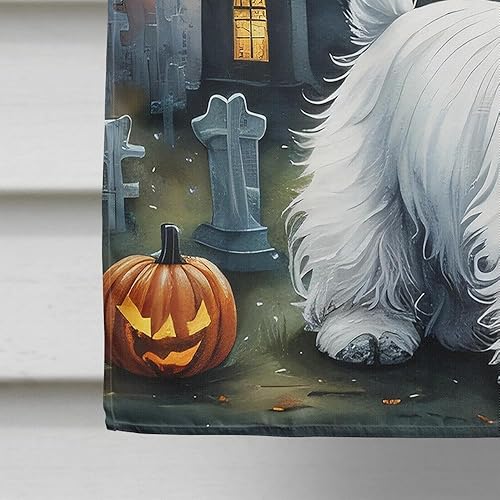 Miniatura 117 de Caroline's Treasures DAC2011GF - Bandera decorativa para jardín de Halloween con diseño de beagle para jardín, jardín, jardín, jardín, multicolor