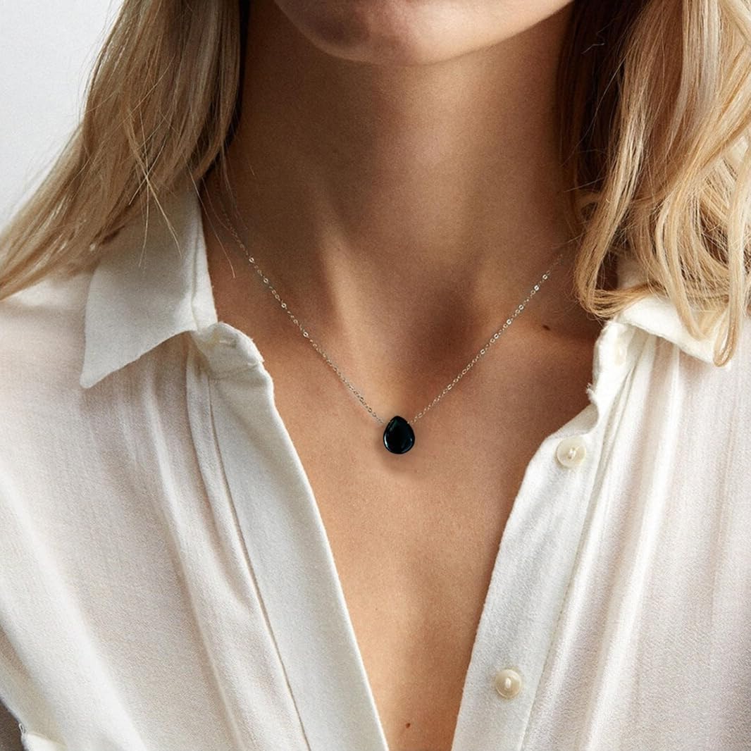 Joxevyia Carnelian Necklace Red Carnelian Raw Stone Healing Crystals Necklace Tear Drop Gemstone Pendant Necklace for Women Anniversary Birthday Valentines for Her - Image 4