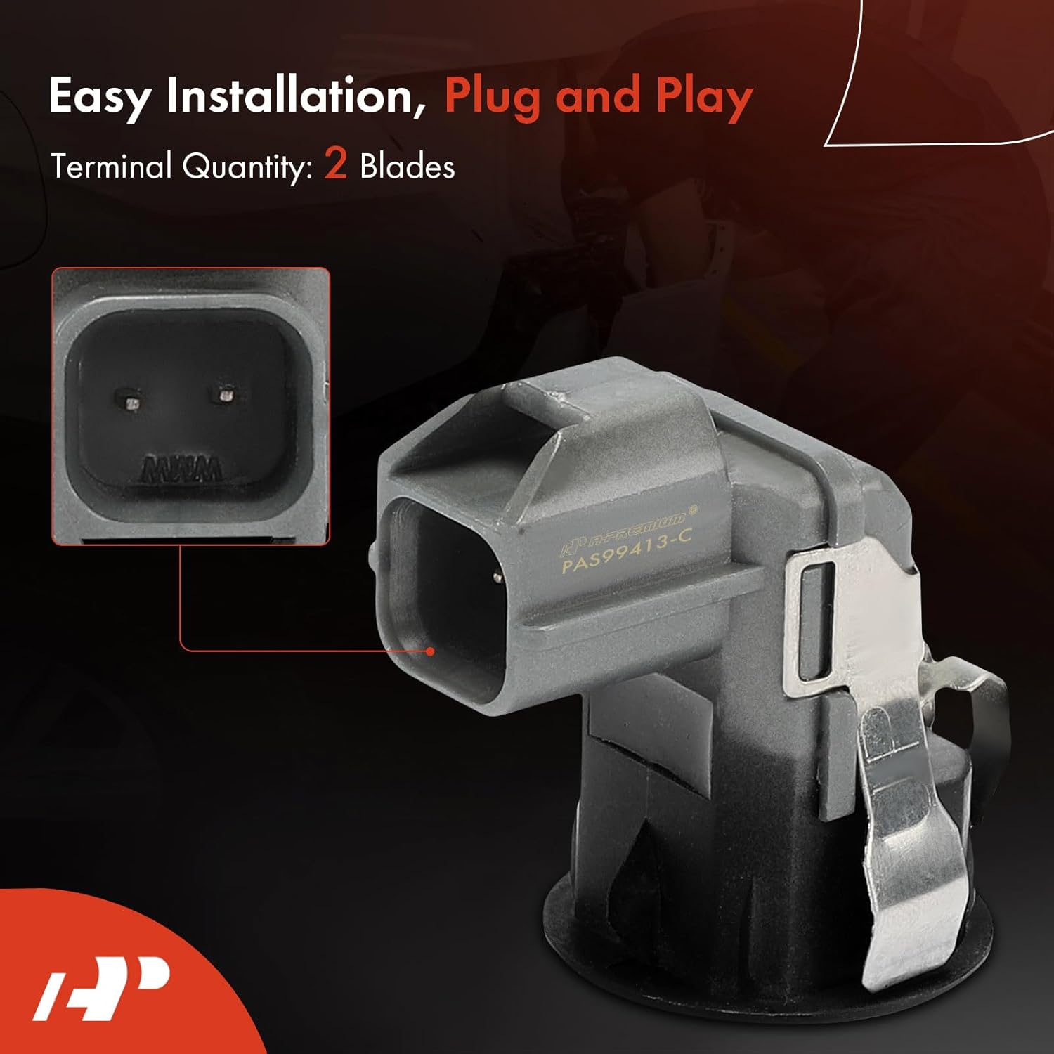 A-Premium 4-PC Reverse Backup Parking Assist Sensor Compatible with Infiniti Models - QX50, Q60, G37, Cube, QX56, QX70, Q70, EX35, EX37, FX35, FX37, FX50, G25, G37, M35h, M37, M56