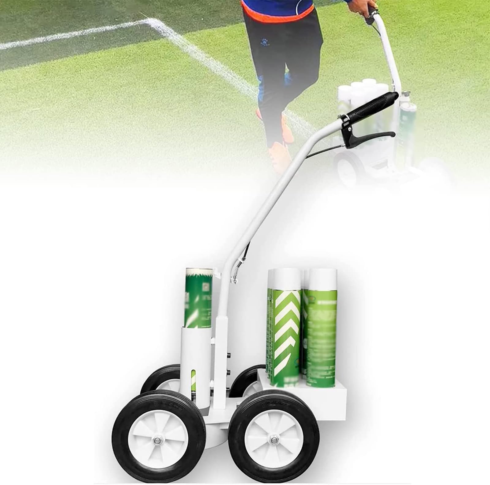 GTHTUHFD 4 Wheel Line Marking Applicator, Efficient And Precise Transfer Machine For Quick Parking Lot, Factory, Driveway, And Storage Area Marking,