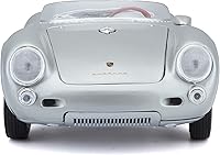 Vista 2 de Maisto 1:18 Scale Porsche 550A Spyder Diecast Vehicle, Silver