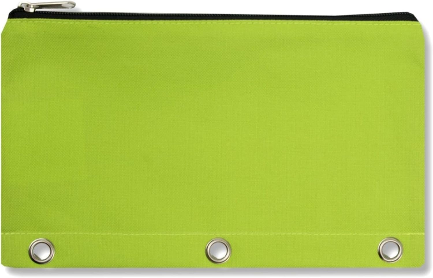 Trail maker 100 Pack 10.25 Inch Solid Color Zippered 3-Ring Binder Pencil Cases for Pens, Pencils, Markers, Writing Utensils in 8 Assorted Colors