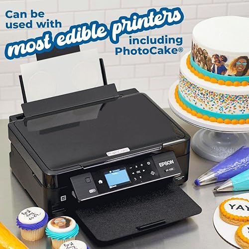 Miniatura 4 de PhotoCake - Círculos precortados de 2 pulgadas, hojas de glaseado A4 para impresión fotográfica comestible, círculos de 2 pulgadas, paquete de 288