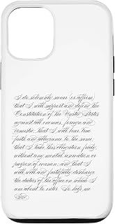 Constitution Script US Federal Government Oath of Office Case for iPhone 12/12 Pro