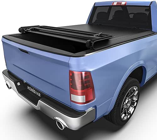 Soft Quad-fold Tonneau Cover Fit for Dodge Ram 1500 2002-2025