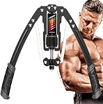 EAST MOUNT Twister Arm Trainer - Adjustable hydraulic power from 22 to 440 lbs, home chest expander, shoulder muscle fitness equipment, arm exercise strength enhancer