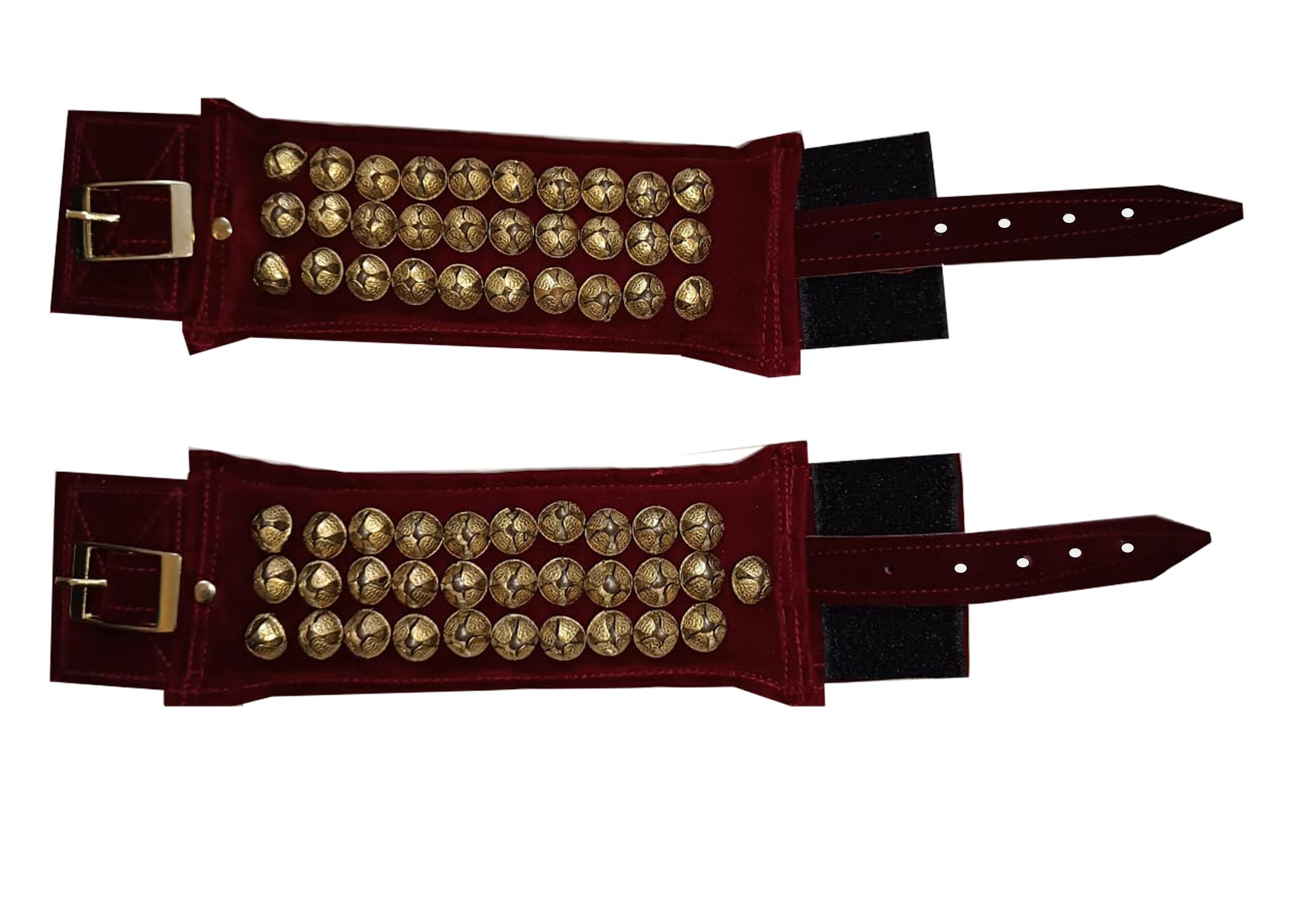 Al-Zaaz 3 line Maroon Velvet (61 Bells)-image-47