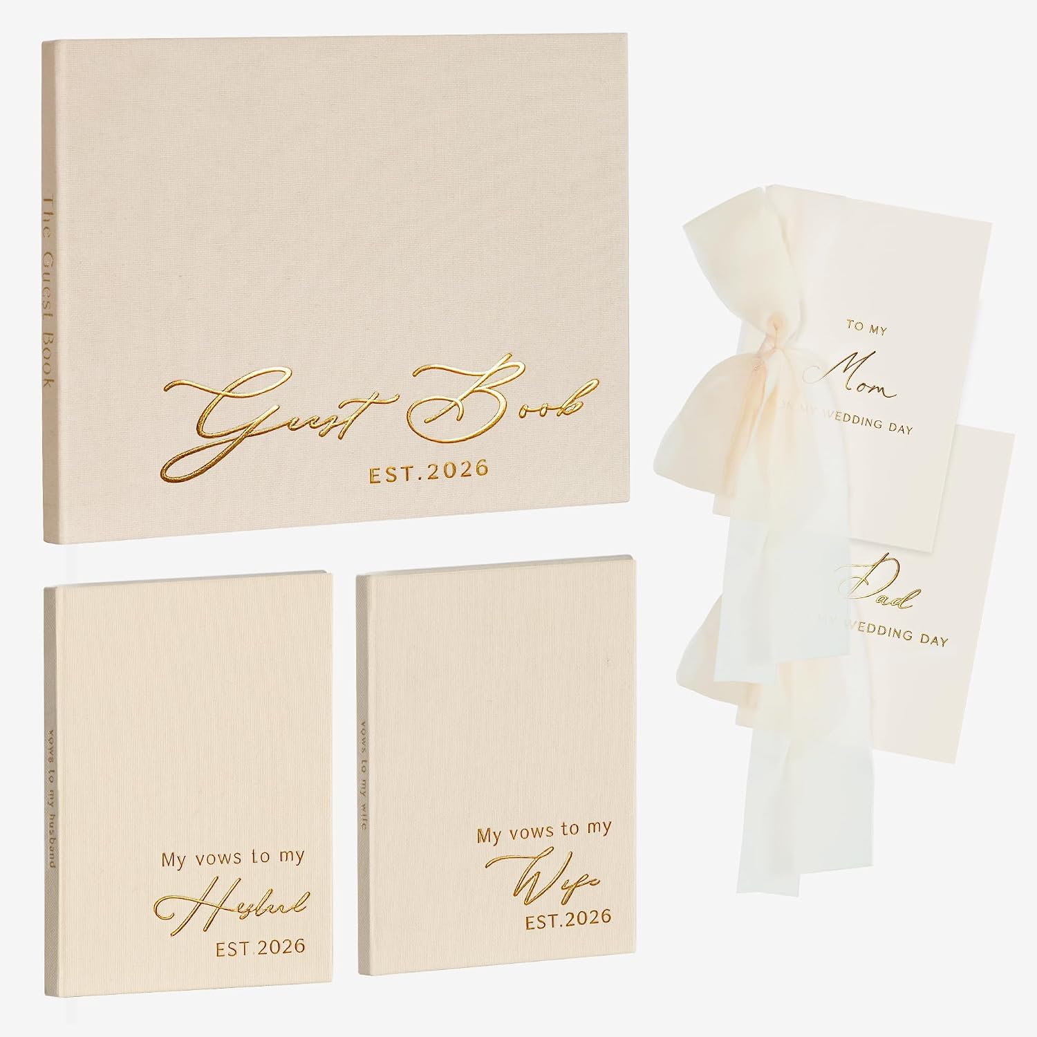 LITIVY Wedding Guest Book and Vow Book 2026