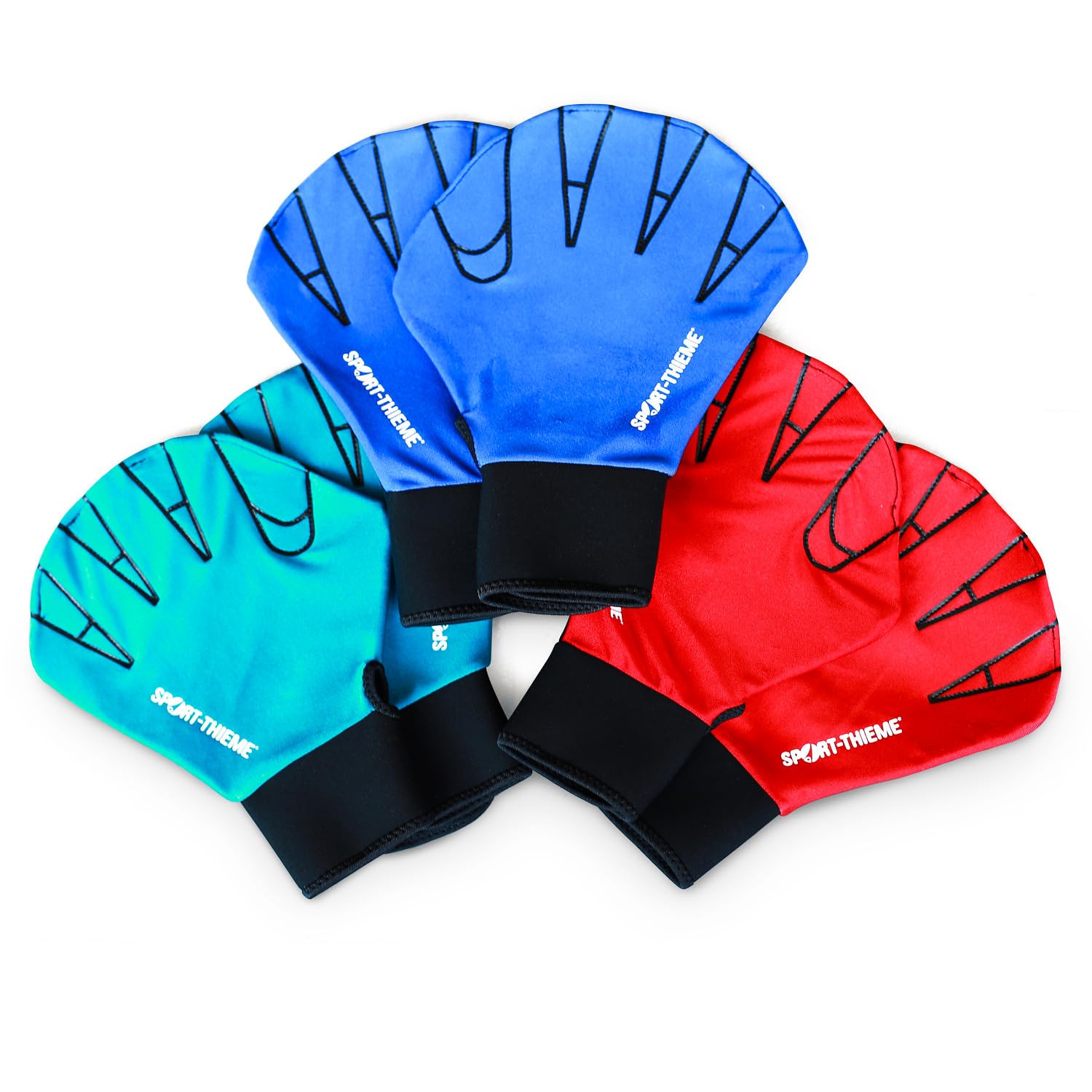 Sport-Thieme Aqua-Fitness-Handschuhe Geschlossen Sport & Freizeit