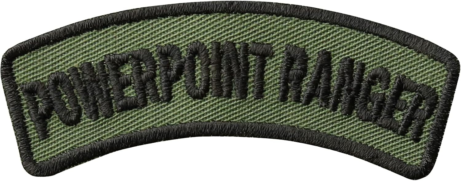 Tactical Morale Patch "Powerpoint Ranger" US Army Military