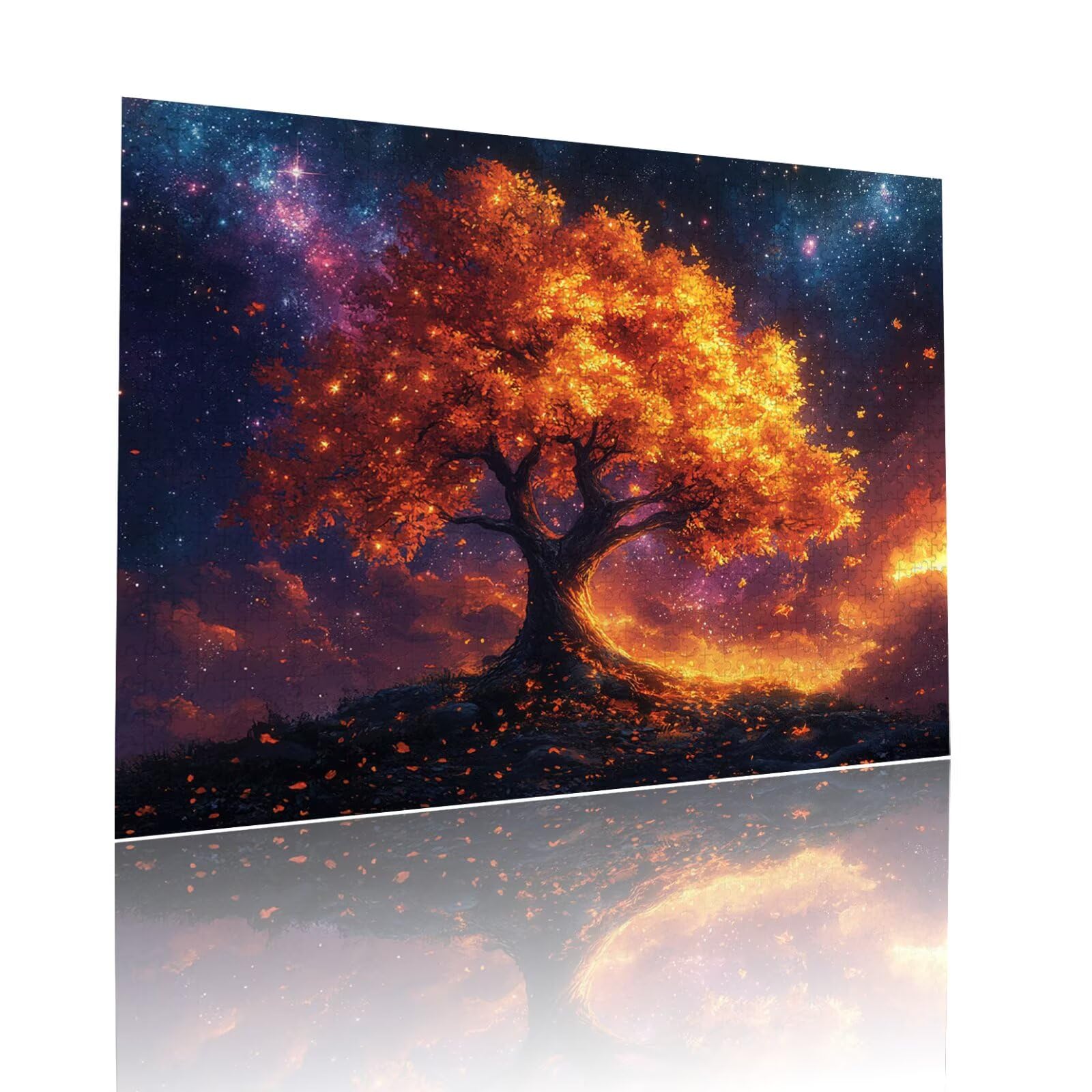 Puzzle Erwachsene 5000 Teile Baum Sternenhimmel Educa Jigsaw für Kinder ab 8 Jahren Mädchen Jungen, Erwachsene Impossible Klassische Puzzles, Anspruchsvoll Spielspaß, Als Geschenke 105x156cm t-912