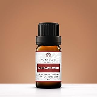 Migraine Care - Headache & Migraine Relief Essential Oil Blend (by Vitality Extracts) - Aromatherapy, Peppermint Essential Oil, Ginger Essential Oil, Cardamom Essential Oil, Stress Relief