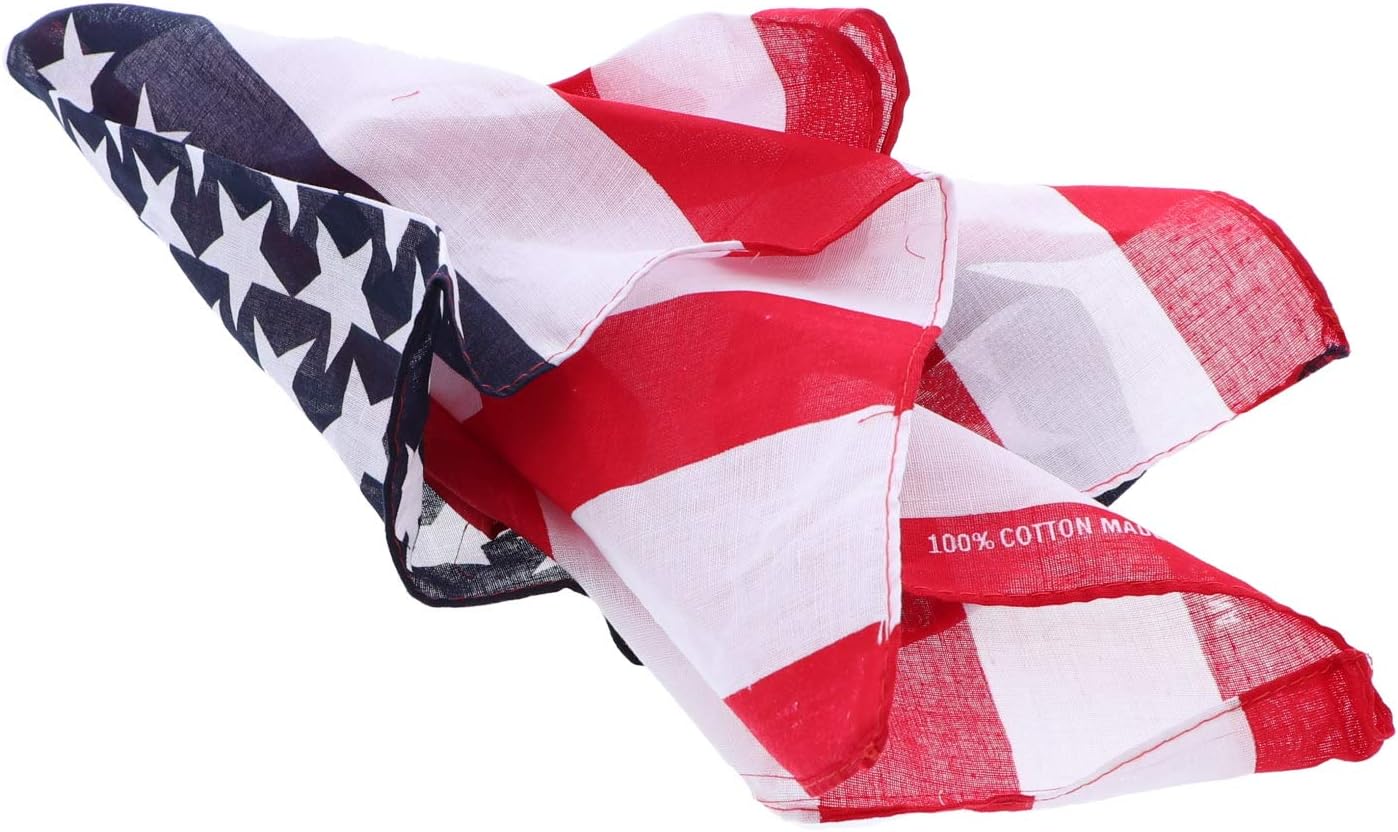 Motique Accessories American Flag Bandana Red White and Blue - Image 2