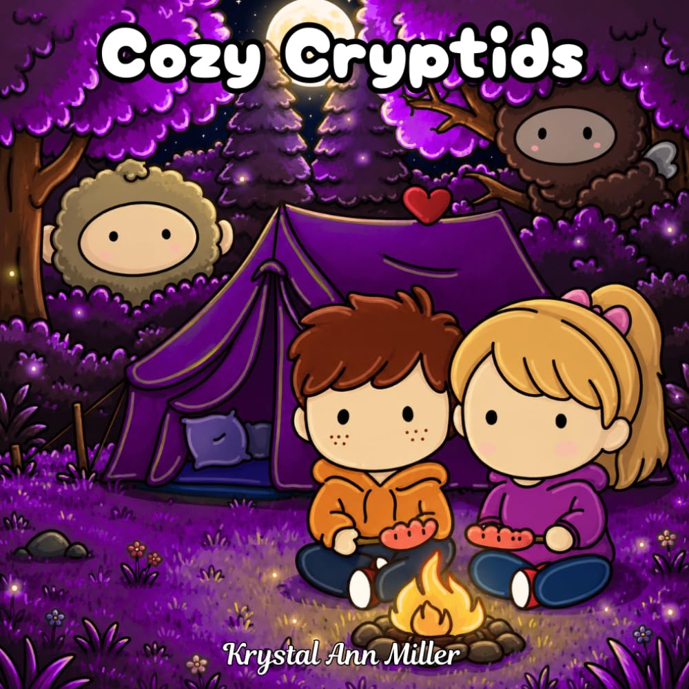 Cozy Cryptids: Cute & Cozy Cryptid Coloring Book for Adults and Teens