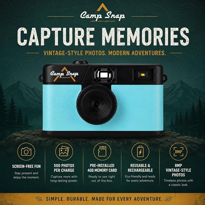 Camp Snap Cámara digital 8MP 4GB azul miniatura 3