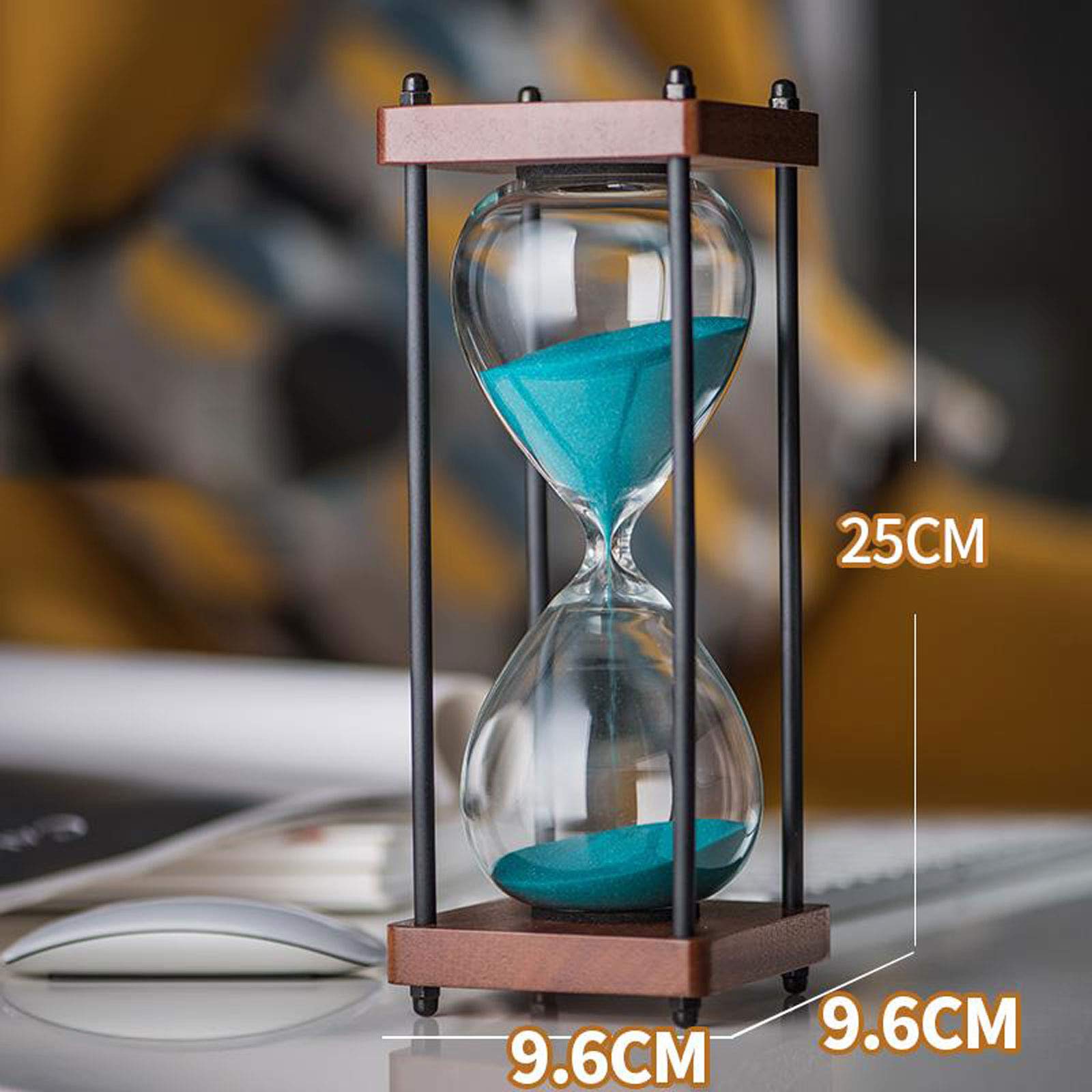 Sanduhren Sanduhr Timer30 Minuten Holzrahmen Sand Timer Home Decoration Arbeit Zeitmanagement-Assistent,- 8 Farben Mode Bunte Einzigartiges kreatives Souvenirgeschenk (15 30 Minuten)