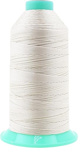 Miniatura 185 de Mandala Crafts Hilos de coser resistentes de nailon consolidado, hilo para tejer jeans de cuero, hilos de tapicería marina al aire libre, Beige