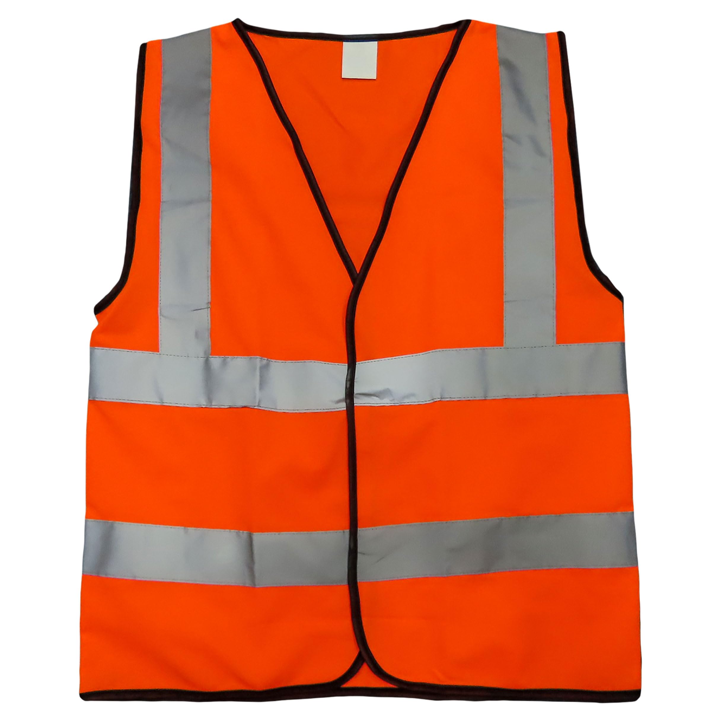 A2Z Gilet de sécurité haute visibilité avec bandes réfléchissantes en polyester léger pour homme et femme, jaune, orange, S à 4XL