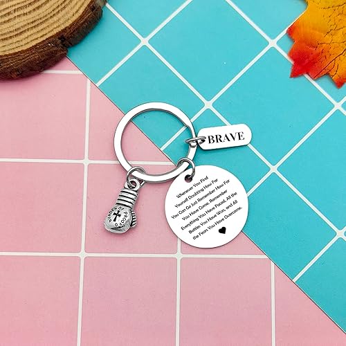 Miniatura 5 de Heigebi Llavero de guantes de boxeo, regalo inspirador para boxeadores, entrenadores, caja de regalo para amantes de los regalos para mujeres y