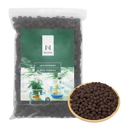 2LBS Leca Expanded Clay Pebbles Hydroponics Supplies for Indoor Garden