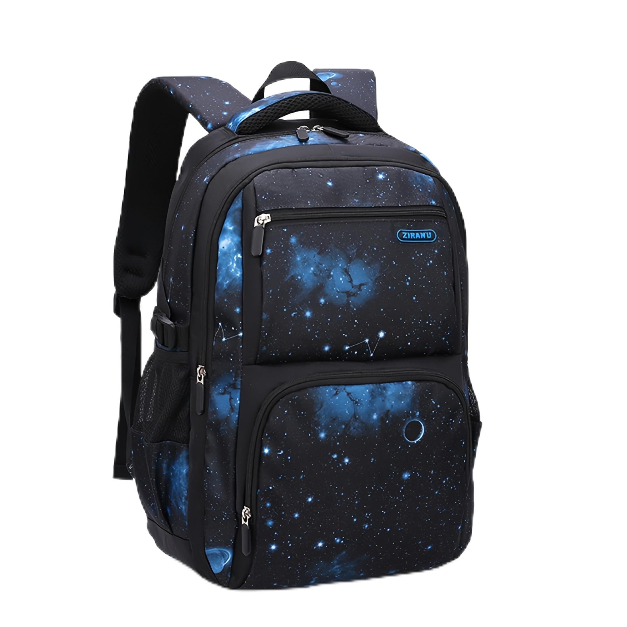 fianchetta scuola per boys con stampa galaxy color grigio