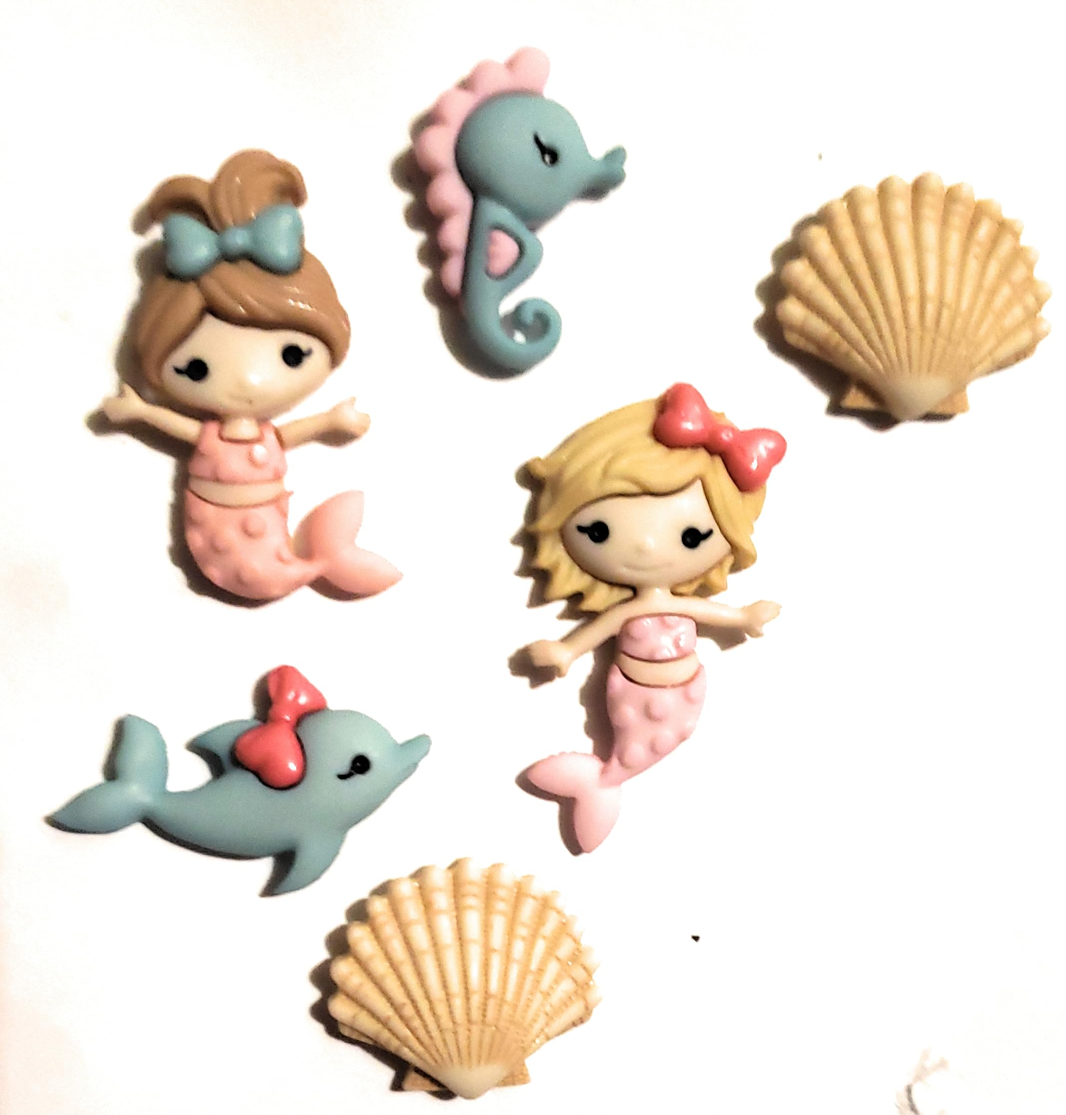 Amazon.com: Mermaid Kisses Buttons by Dress it Up Buttons and ...