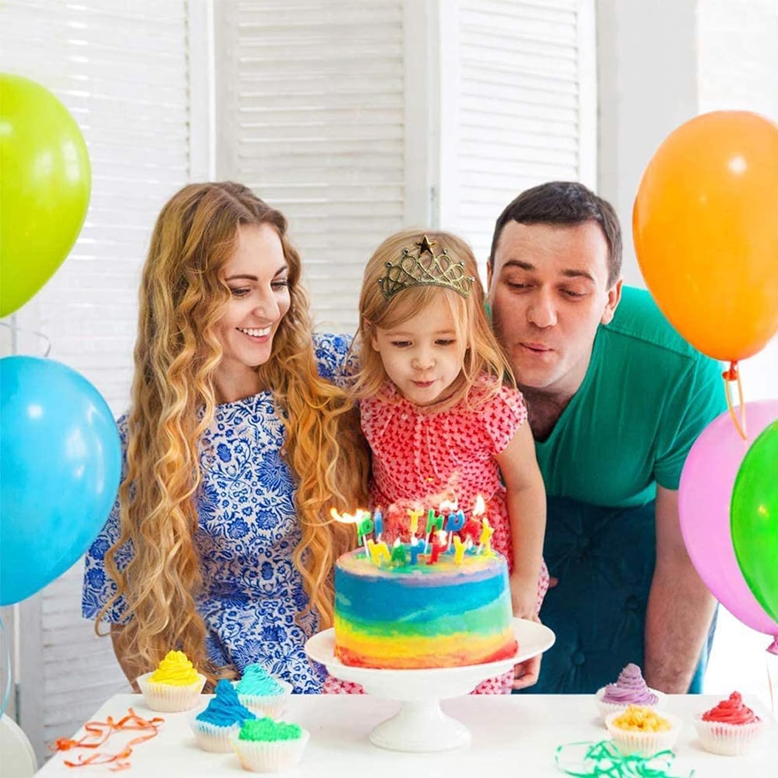 6 Piezas Corona Princesa, Diadema con Corona para niños, Diadema con Corona Brillante, Accesorios elásticos para el Cabello de Princesa, para Fiestas de cumpleaños de niñas