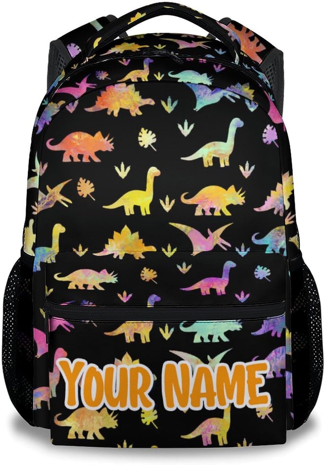 School Backpack for Boys - 17 Inch Large Capacity Aesthetic Kid Backpack - Black Durable Dinosaur Bookbag for School, Travel and Camp