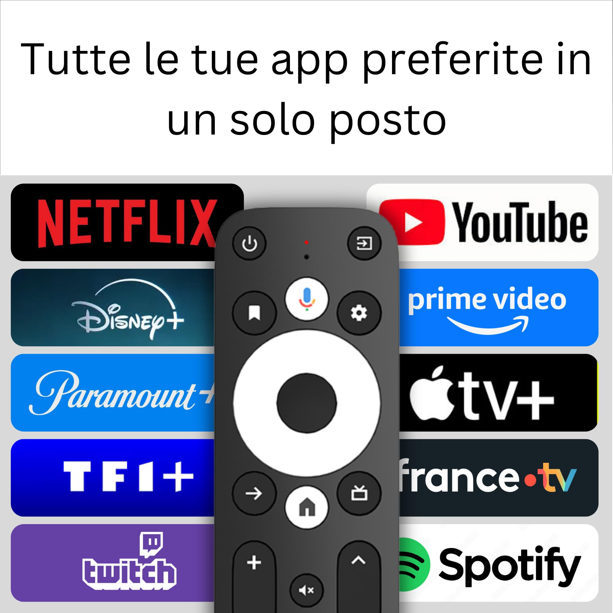 TV Box Android GD2 4K HDR con Google TV Ufficiale - Lettore Multimediale Streaming Smart, 32GB Memoria, LAN, 2x USB, Wi-Fi - Supporta Netflix, Prime Video, DAZN, Disney+
