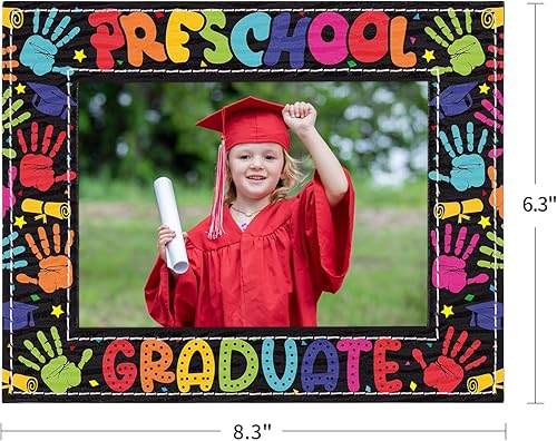 Vista 15 de FaCraft Regalo de graduación preescolar – 4 x 6 pulgadas, regalos de graduación de jardín de infantes 2025, marco de fotos de graduación mi primer