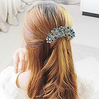 Vista 16 de Peine de pelo con incrustaciones de diamantes de imitación para mujer, accesorio de pasador de horquilla, también regalo perfecto para el día