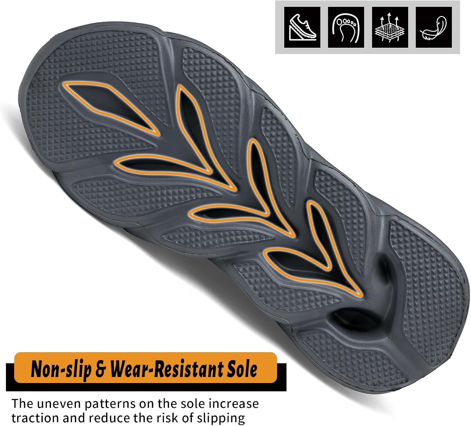Steel Toe Shoes for Men Safety Work Sneakers Non Slip Indestructible Puncture Proof Comfortable Suitable for Construction Sites Warehouses Transportation Factories