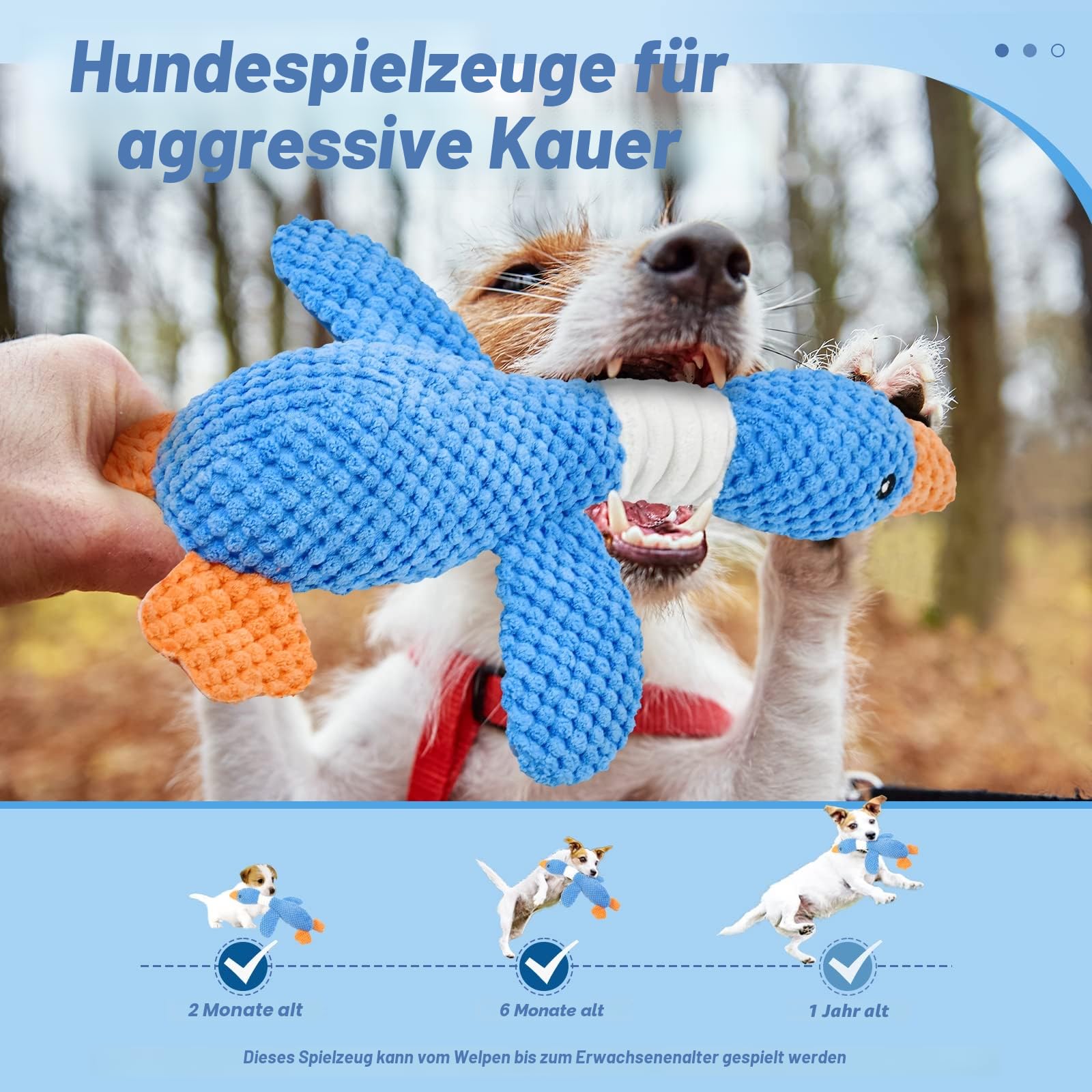 unzerstörbares hundespielzeug kuscheltier KrakenFun™ Unzerstörbares Hundespielzeug, Robust, Strapazierfähig –  Fellnasenstube