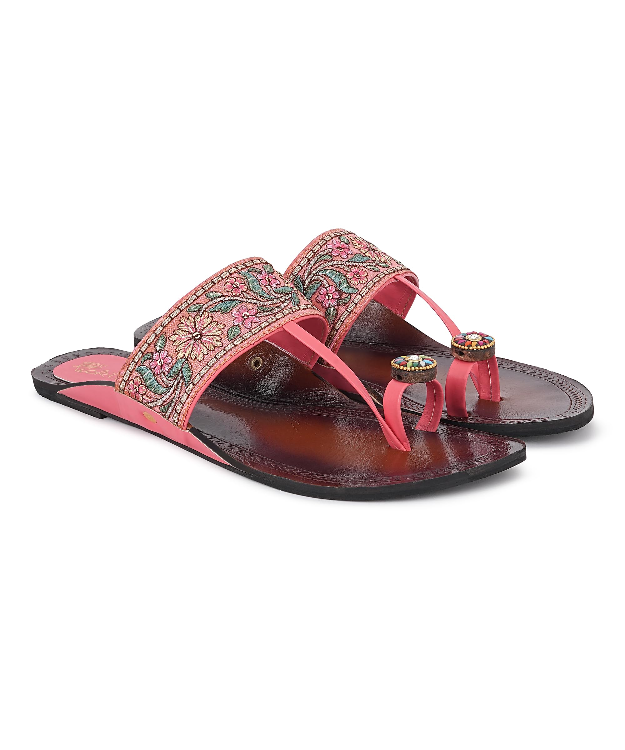 See full amazon price history chart for Picktoes Women & Girls Pure Leather Kolhaouri Flats with Colourful Upper Design (Pink, 4) Picktoes Women & Girls Pure Leather Kolhaouri Flats with Colourful Upper Design (Pink, 4) (B0CQTB8M3K) Amazon Price History, Amazon Price Tracker