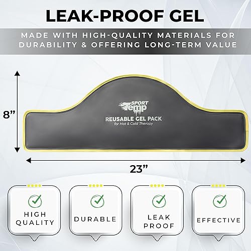 Miniatura 3 de Paquete de gel reutilizable caliente y frío para alivio del dolor de cuello, hombros y espalda, compresa suave flexible, terapia de hielo y calor