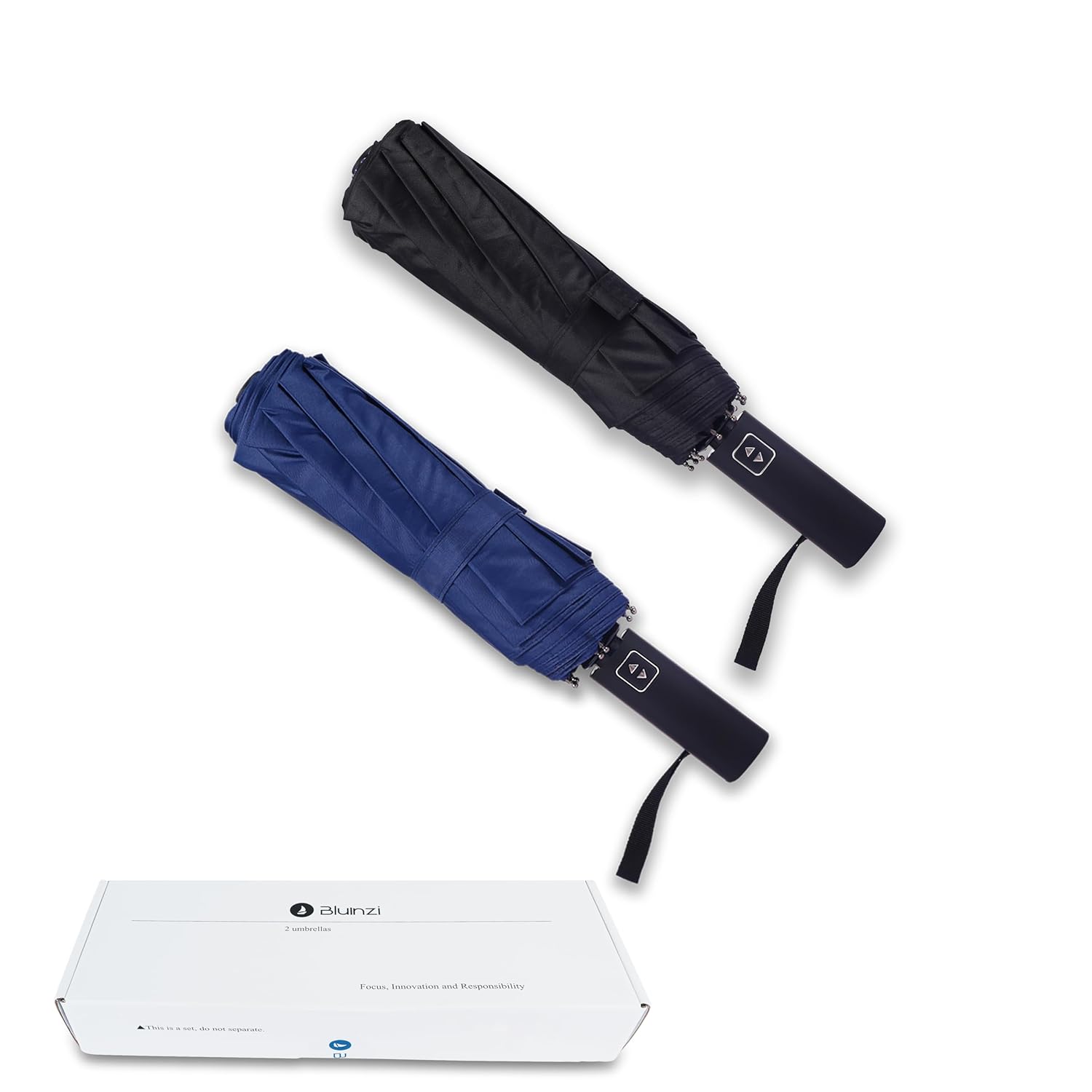 46 Inch Compact Umbrellas for Rain - Travel Small Umbrella - Automatic Folding Umbrella - Windproof Portable Umbrella