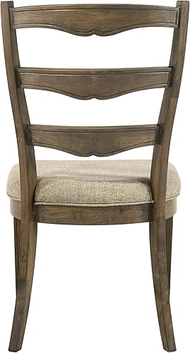 Miniatura 6 de Sillas de comedor para mesa de habitación y sillas de asiento para cocina, sillas laterales tradicionales con respaldo de escalera, juego de 2 para